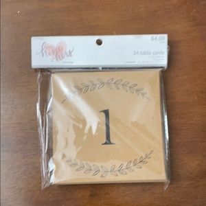 24 Table Cards and reserve signs